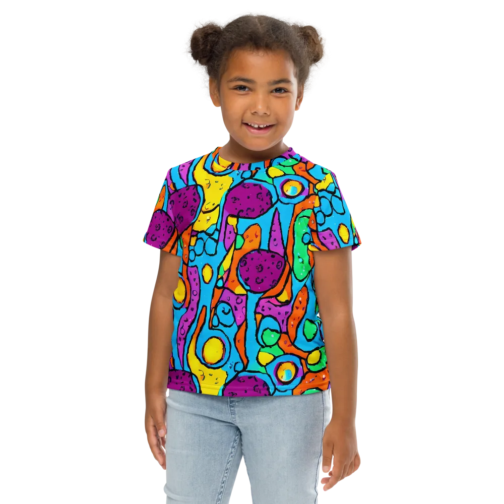 Chromatic Playground on Kids Crew Neck T-Shirt — Front