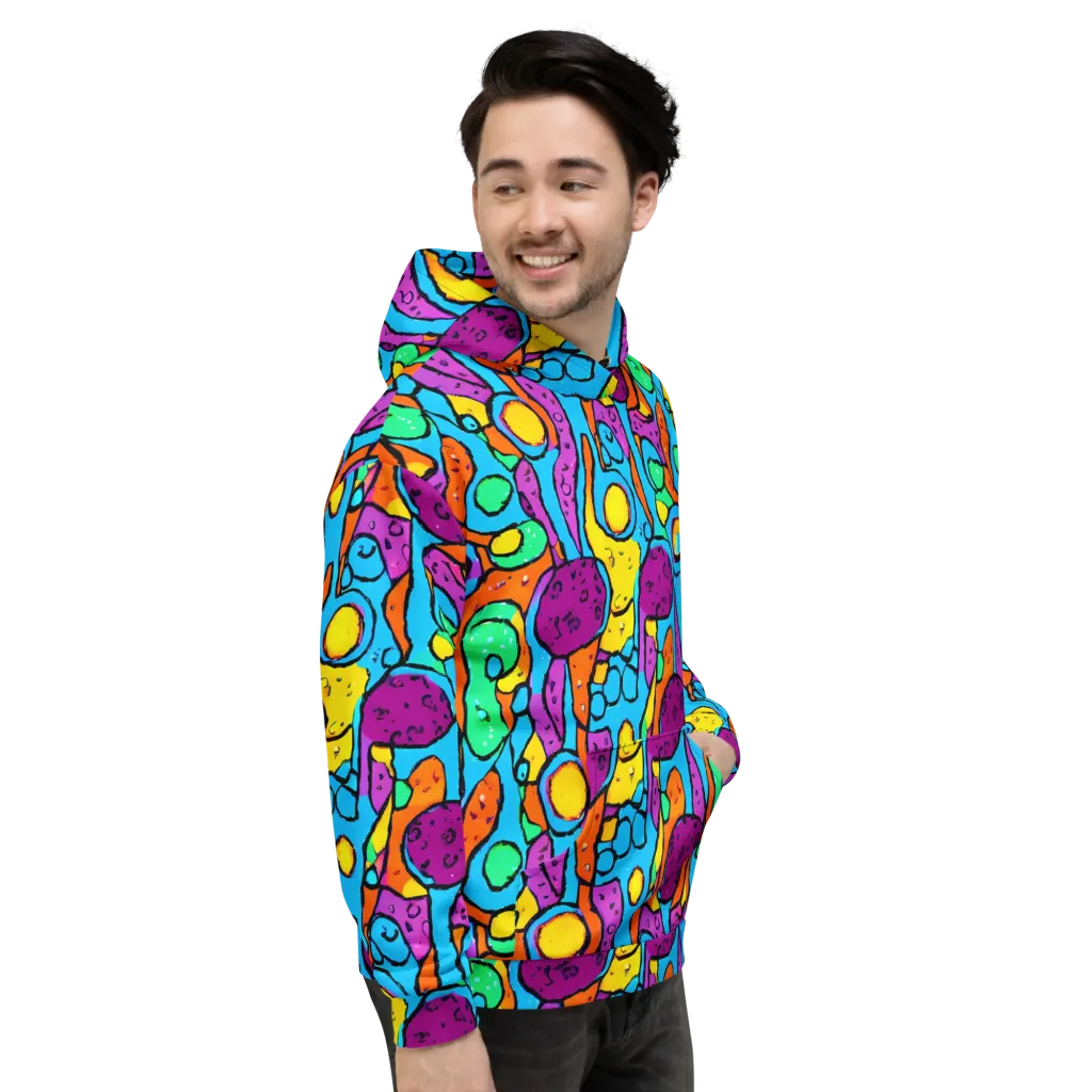 Chromatic Playground on Hoodie — Right