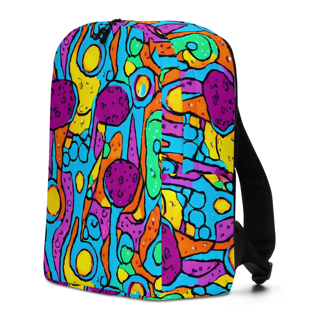 Chromatic Playground on Minimalist Backpack — Left