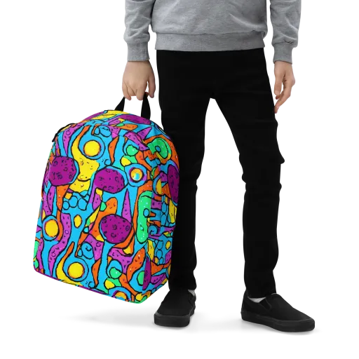 Chromatic Playground on a Minimalist Backpack