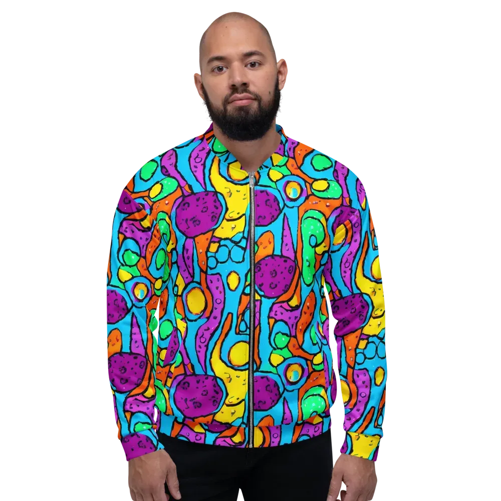 Chromatic Playground on Bomber Jacket — Front