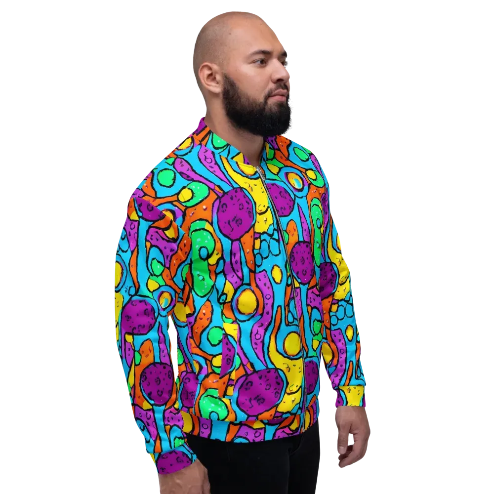 Chromatic Playground on Bomber Jacket — Right