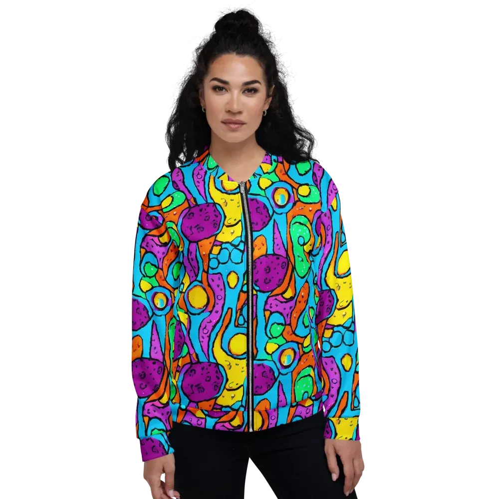 Chromatic Playground on Bomber Jacket — Front