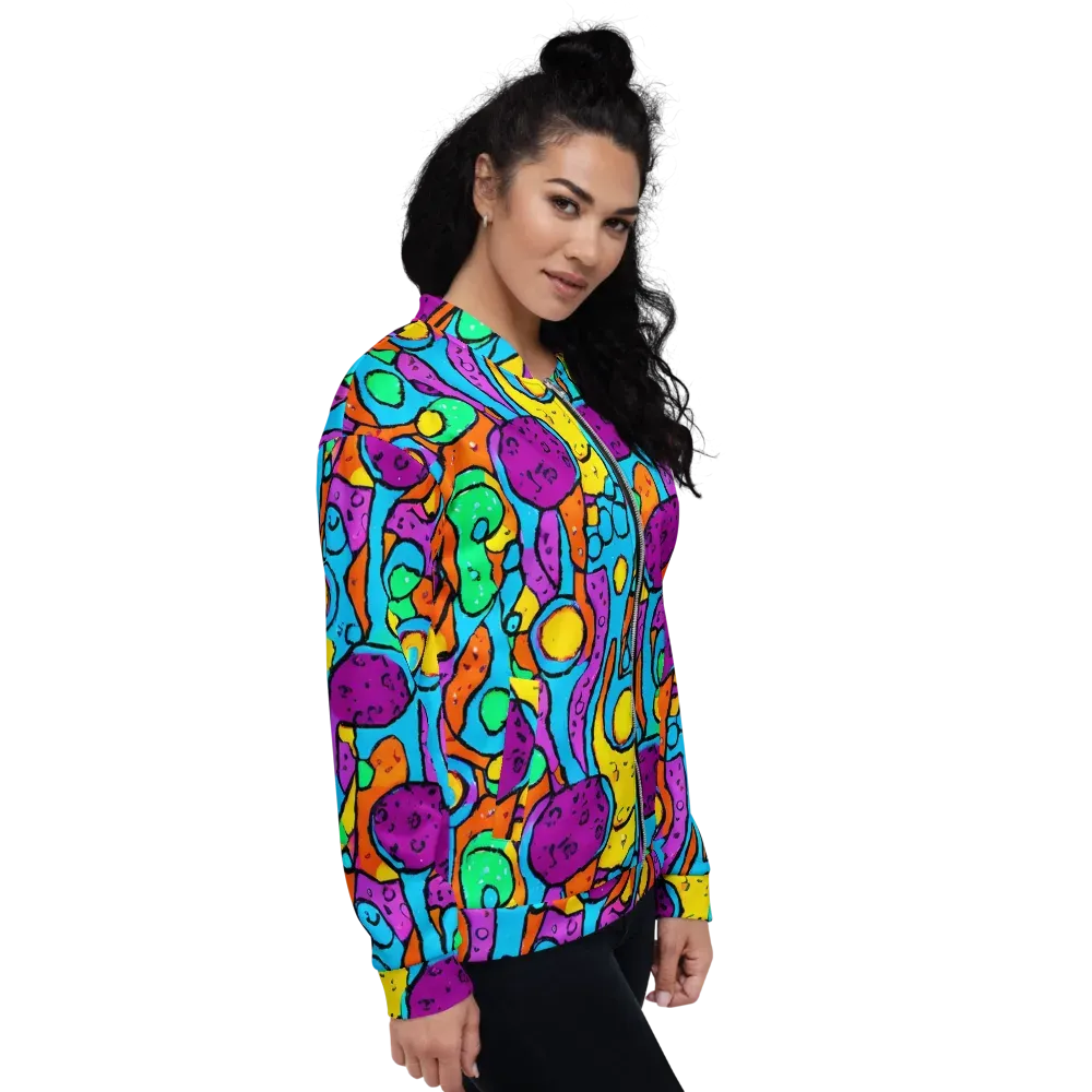 Chromatic Playground on Bomber Jacket — Right