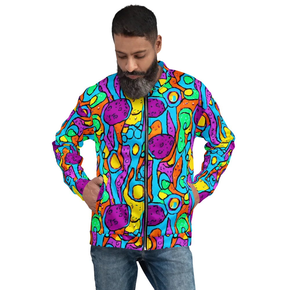 Chromatic Playground on Bomber Jacket — Front
