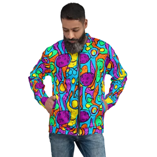 Chromatic Playground on a Bomber Jacket