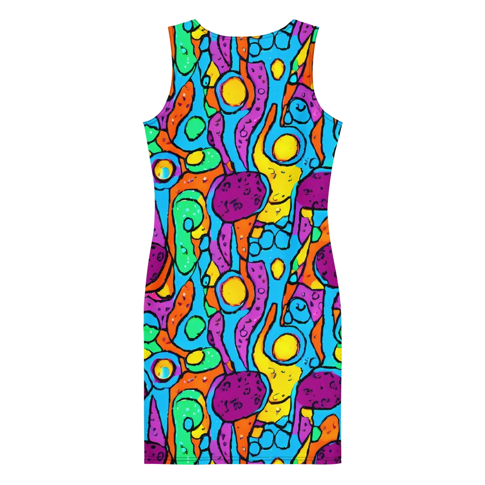 Chromatic Playground on Bodycon Dress — Back