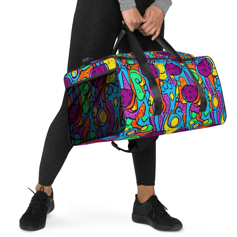 Chromatic Playground on Duffle Bag — Right Front