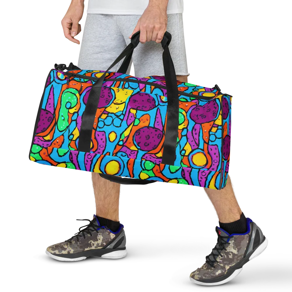 Chromatic Playground on Duffle Bag — Front