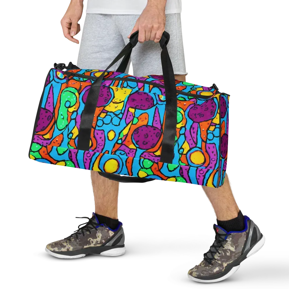 Chromatic Playground on Duffle Bag — Front