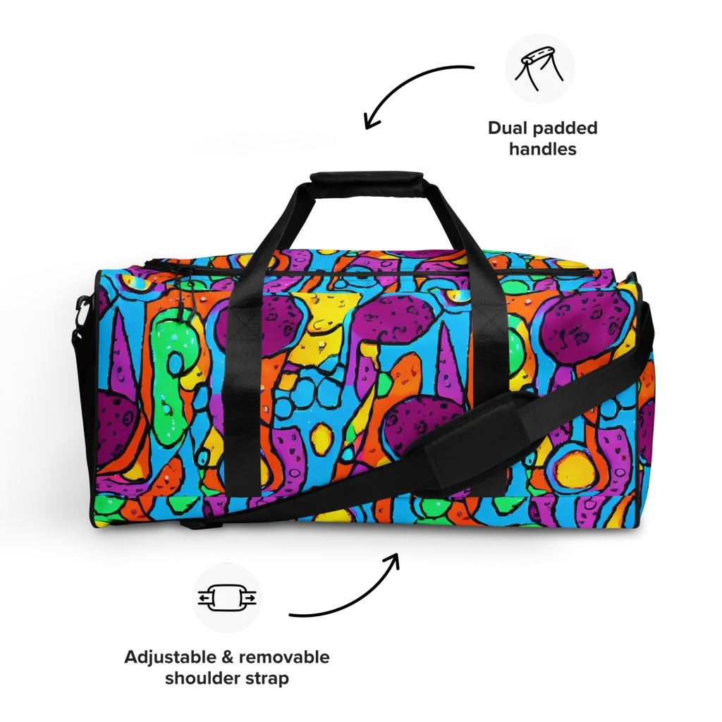Chromatic Playground on Duffle Bag — Front