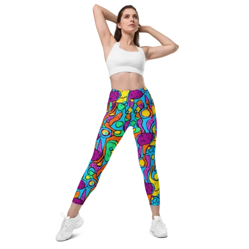 Chromatic Playground on a Leggings with Pockets