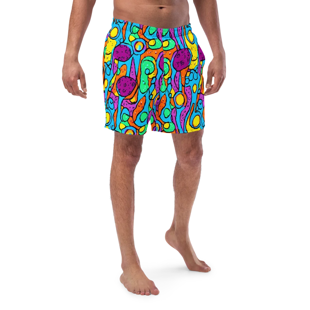 Chromatic Playground on Swim Trunks — Front