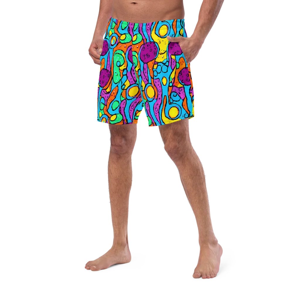 Chromatic Playground on Swim Trunks — Left Front