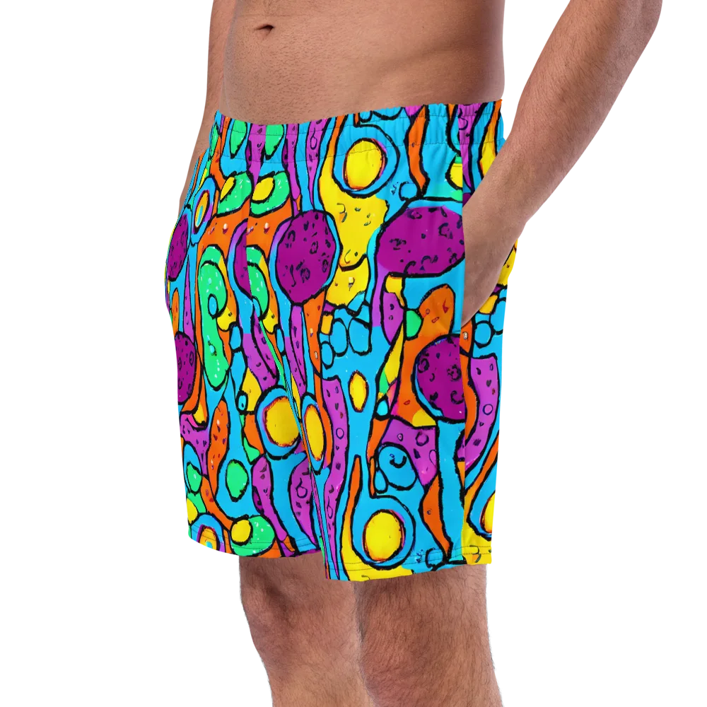 Chromatic Playground on Swim Trunks — Left Front