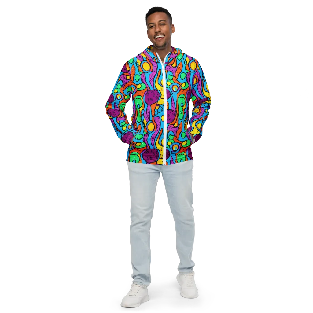 Chromatic Playground on Men's Windbreaker — Front