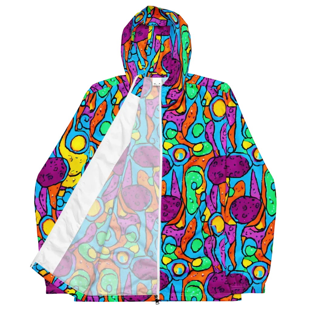 Chromatic Playground on Men's Windbreaker — Front