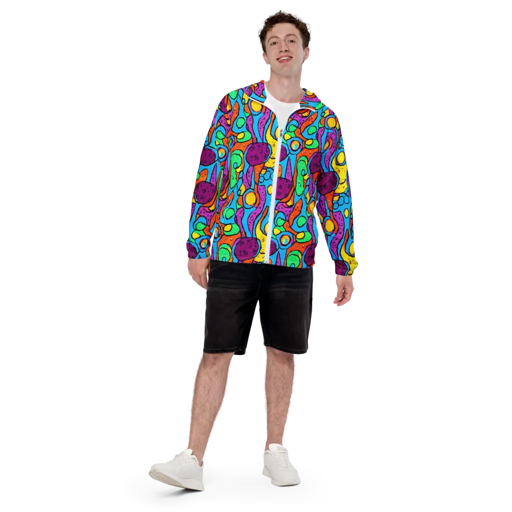 Chromatic Playground on Men's Windbreaker — Front