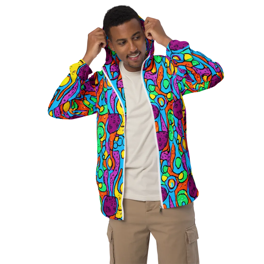 Chromatic Playground on Men's Windbreaker — Front