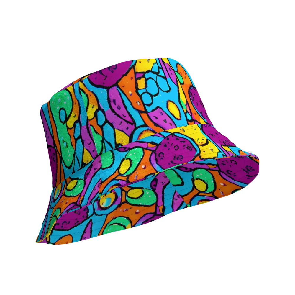 Chromatic Playground on Reversible Bucket Hat — Product details Outside