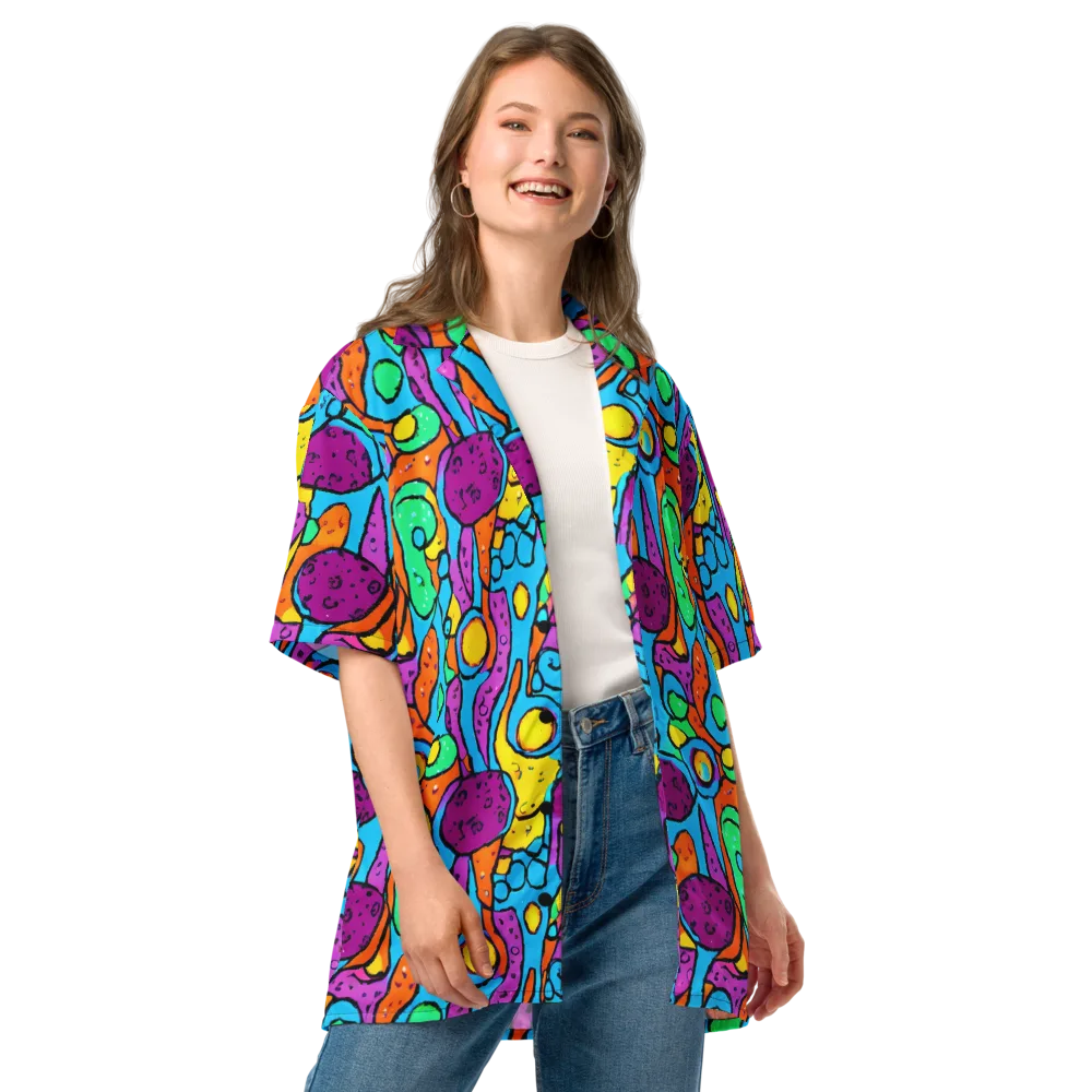 Chromatic Playground on Button Shirt — Front