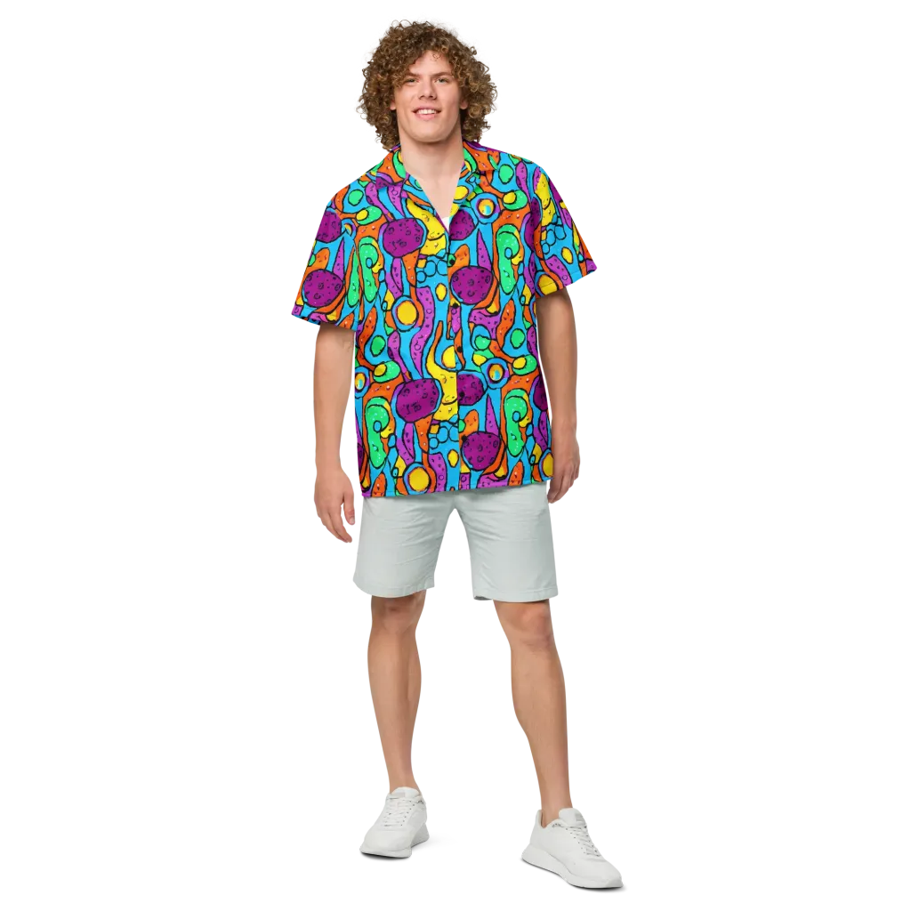 Chromatic Playground on Button Shirt — Front