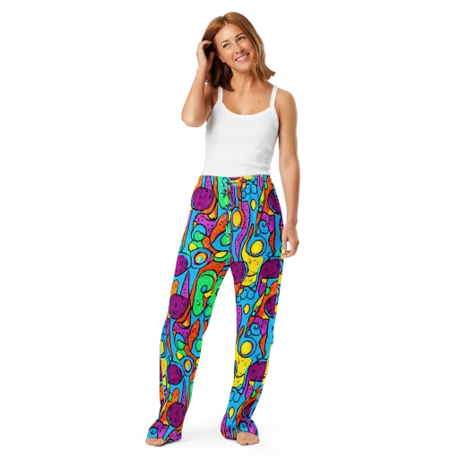 Chromatic Playground on a Women's Pajama Pants