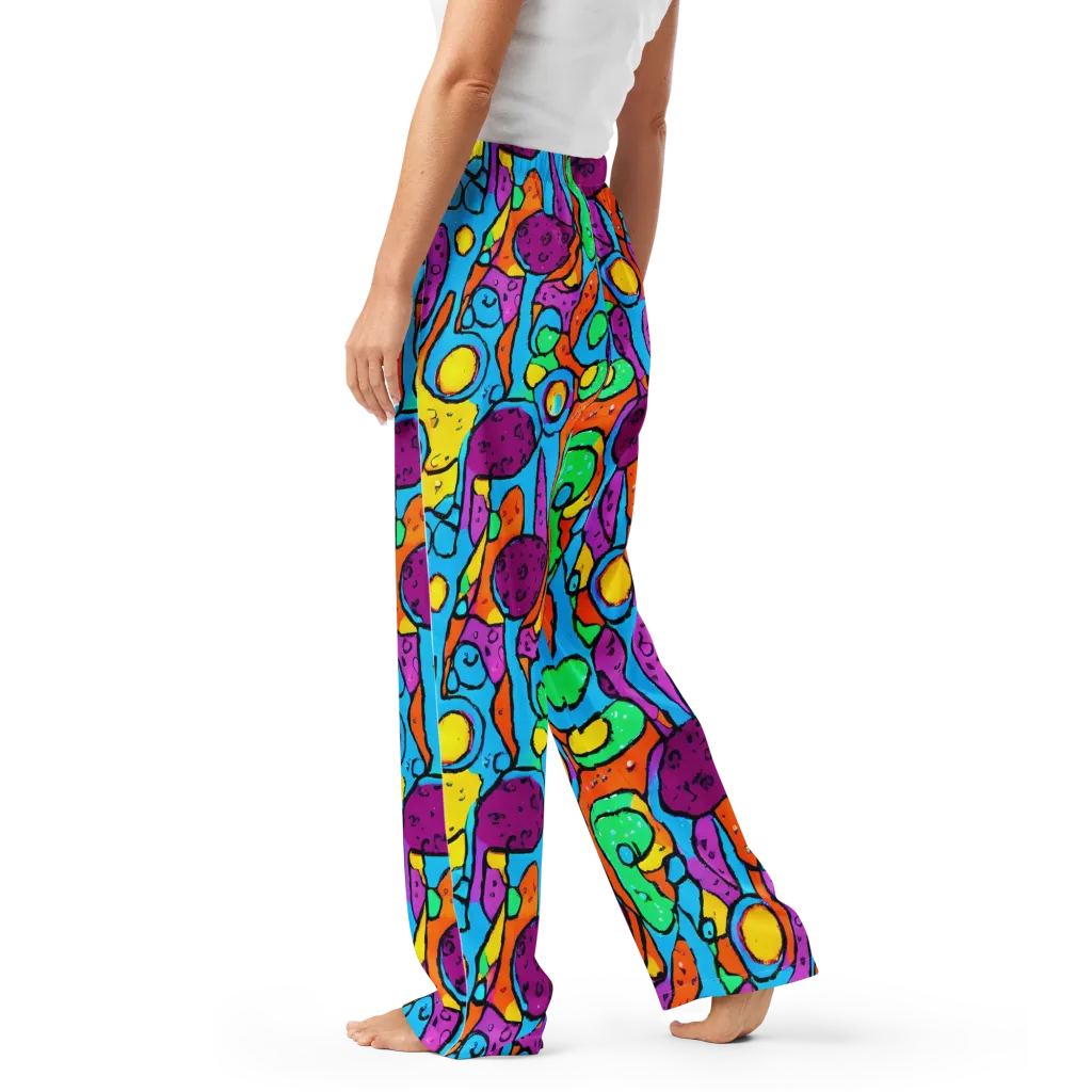 Chromatic Playground on Women's Pajama Pants — Left