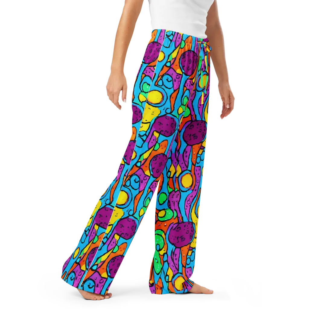 Chromatic Playground on Women's Pajama Pants — Right Front