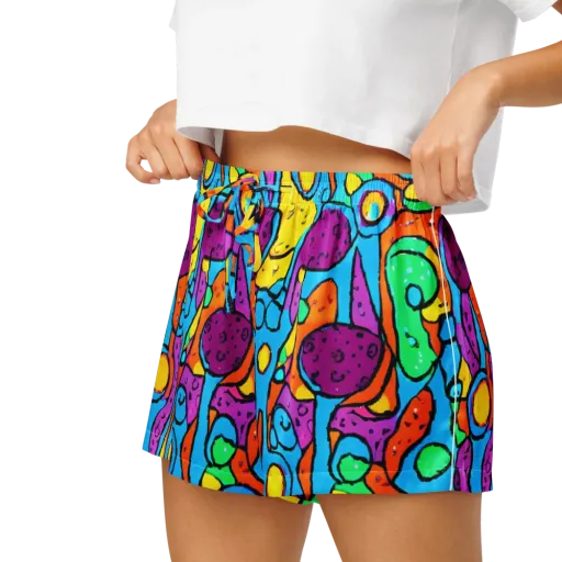 Chromatic Playground on a Women's Pajama Shorts
