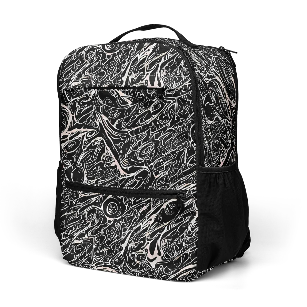 Ink Noir on Utility Backpack — Left Front