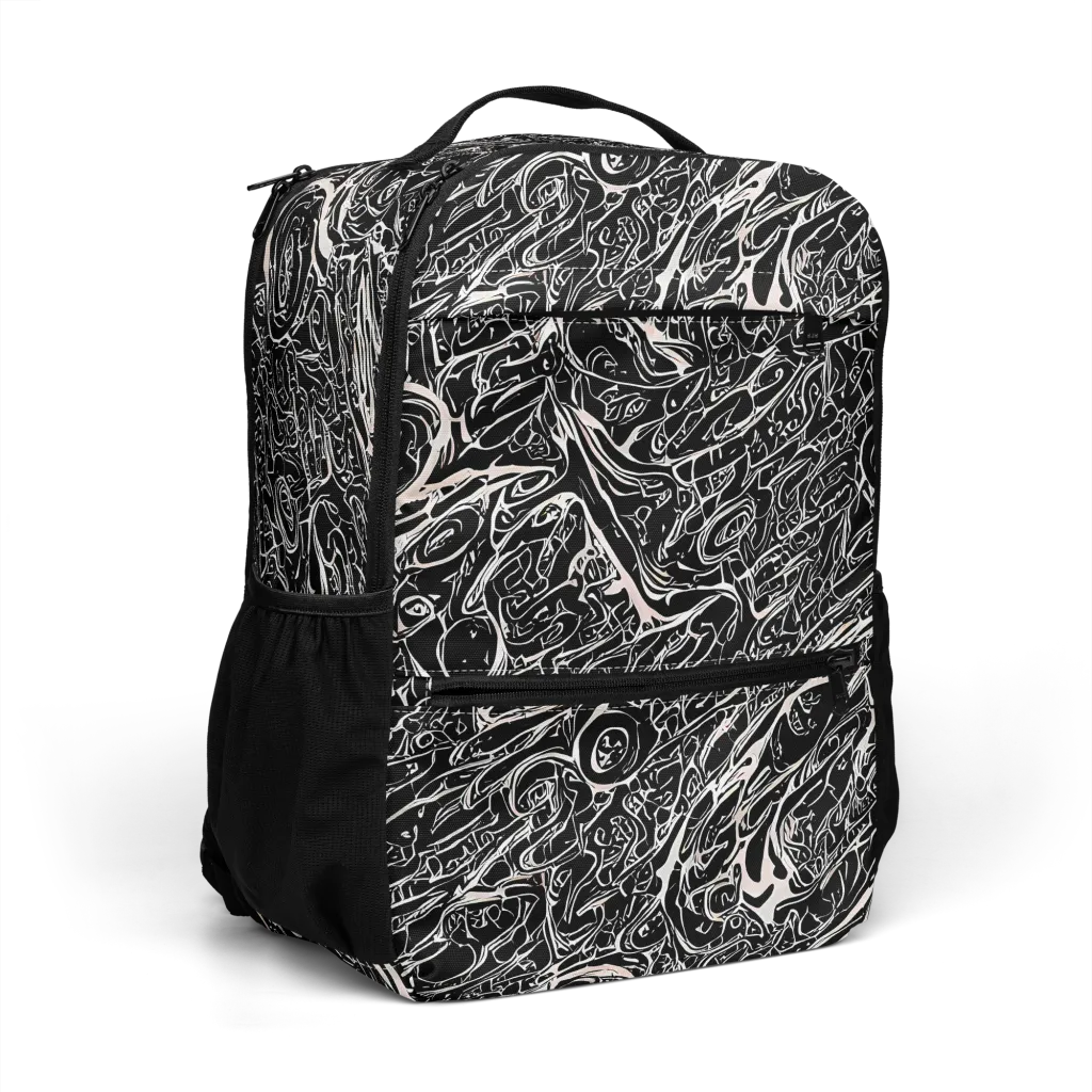 Ink Noir on Utility Backpack — Right Front