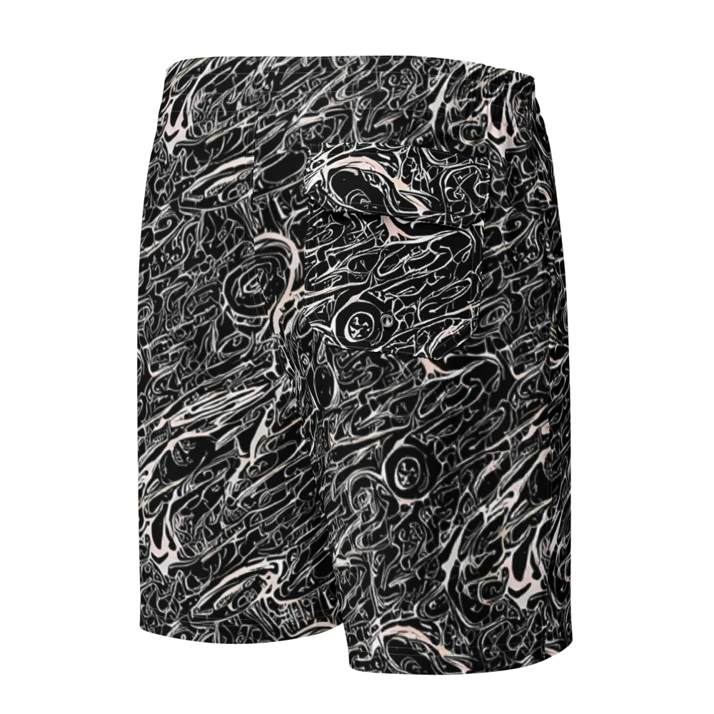 Ink Noir on Men's Board Shorts — Back