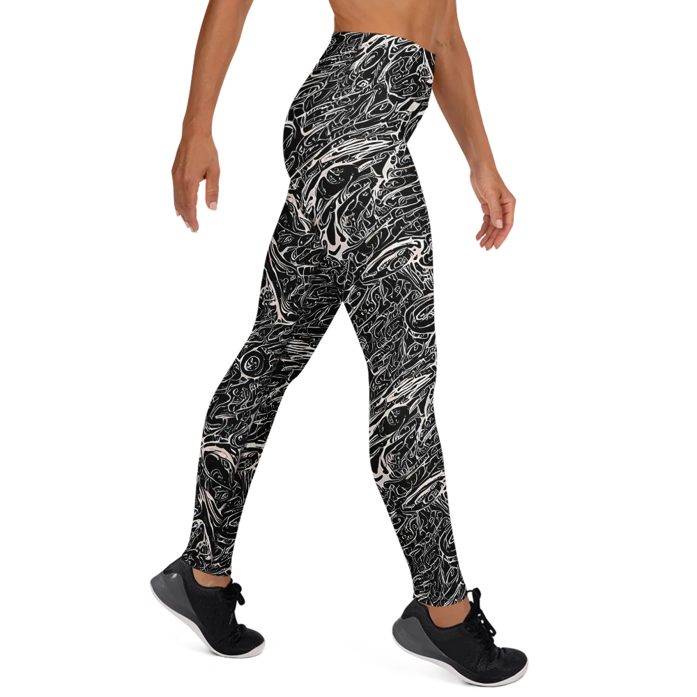 Ink Noir on Yoga Leggings — Right
