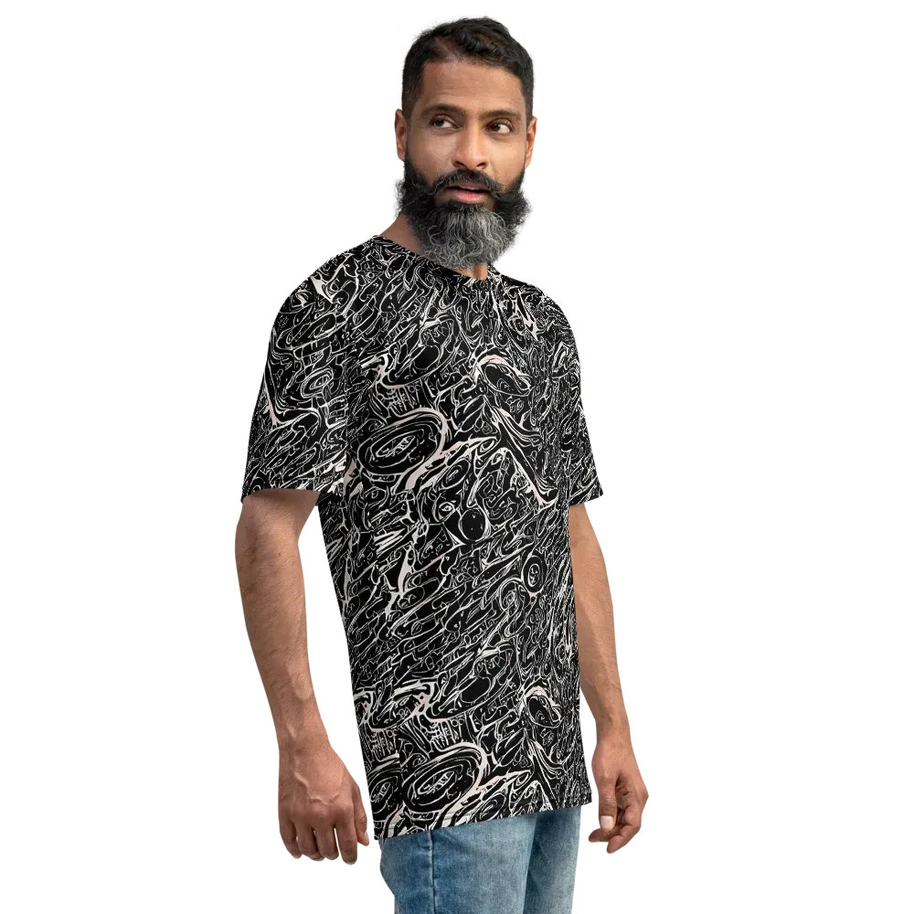 Ink Noir on Men's Crew Neck T-Shirt — Right