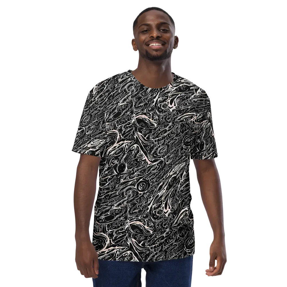 Ink Noir on Men's Crew Neck T-Shirt — Front