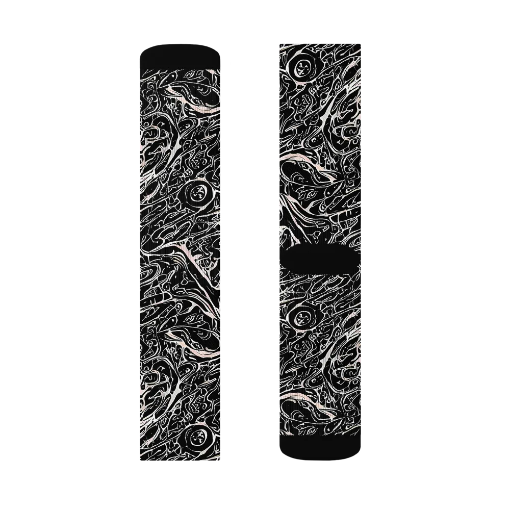 Ink Noir on Socks — Left Sock