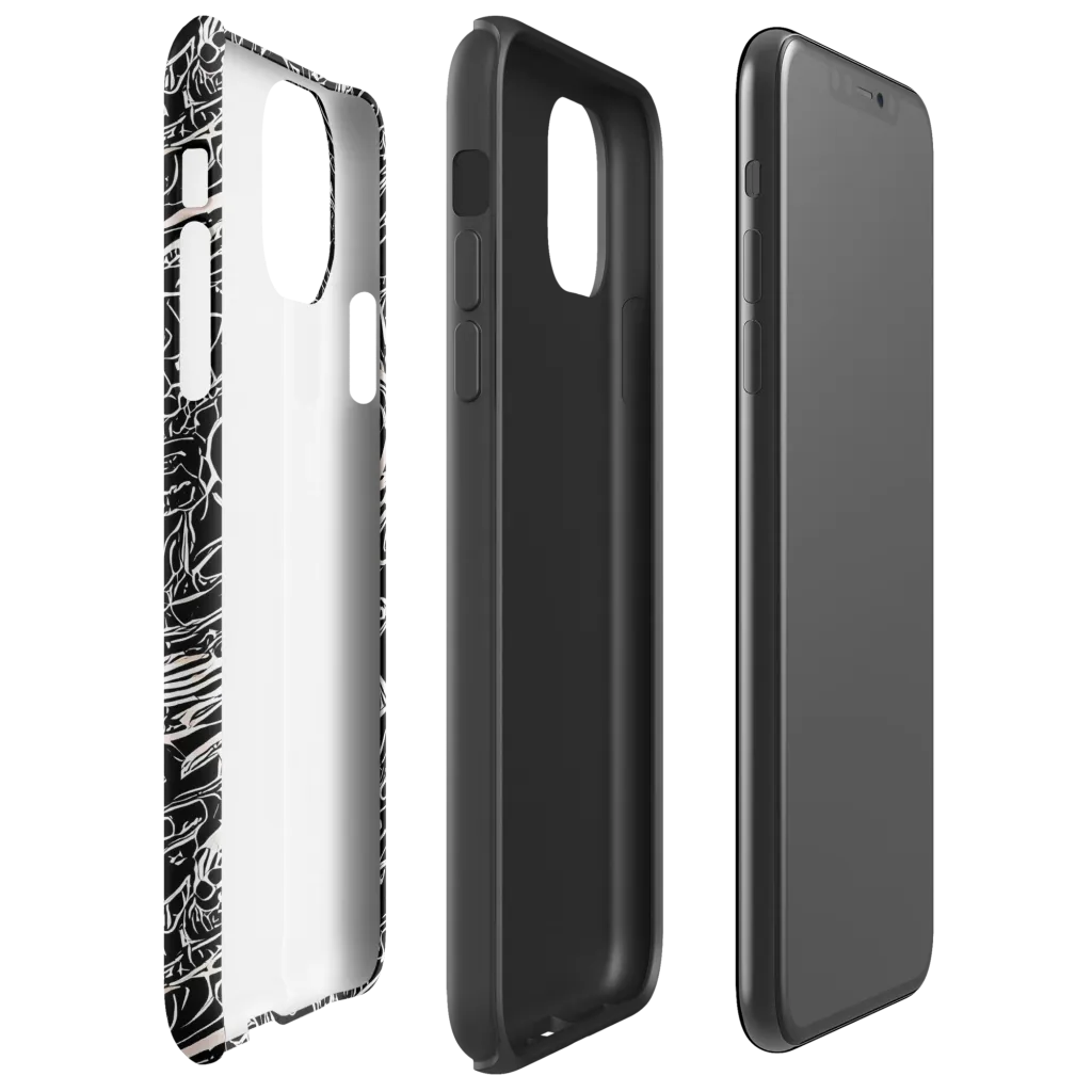 Ink Noir on Tough Case for iPhone® — Right