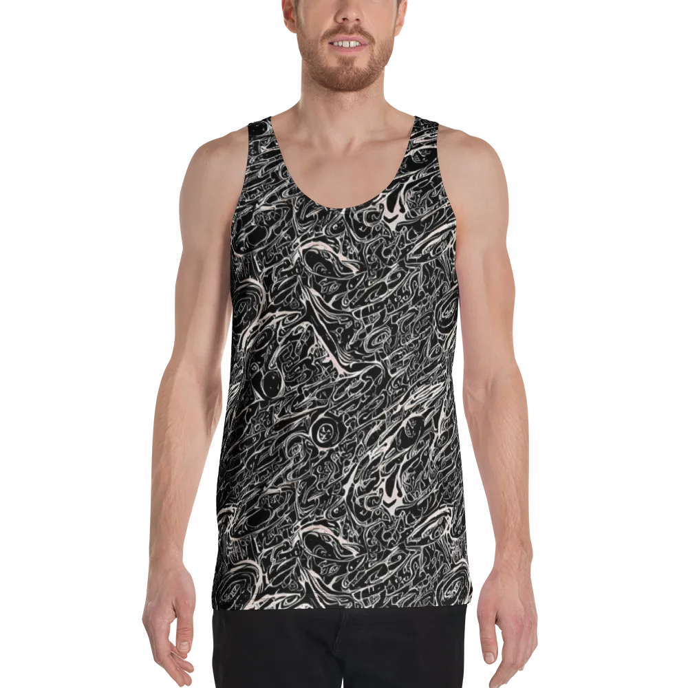 Ink Noir on Men's Tank Top — Front