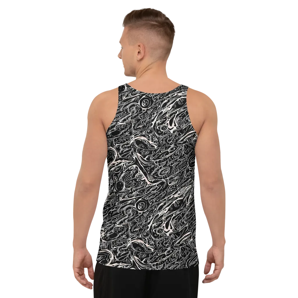 Ink Noir on Men's Tank Top — Back