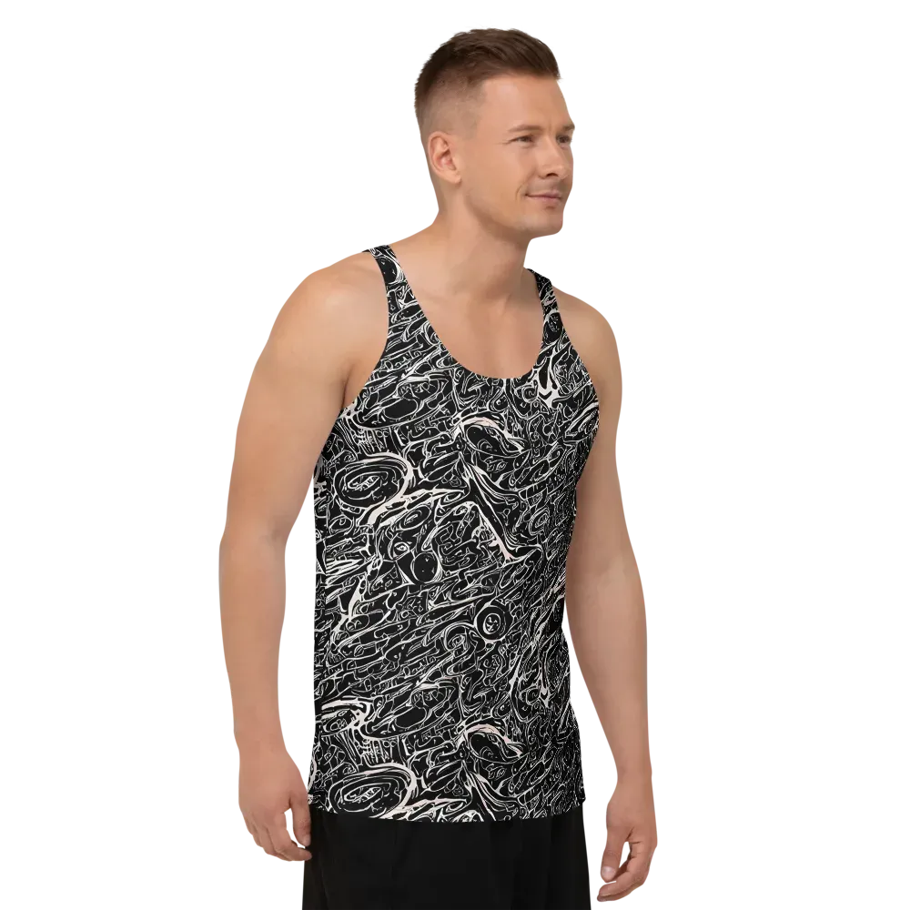 Ink Noir on Men's Tank Top — Right Front