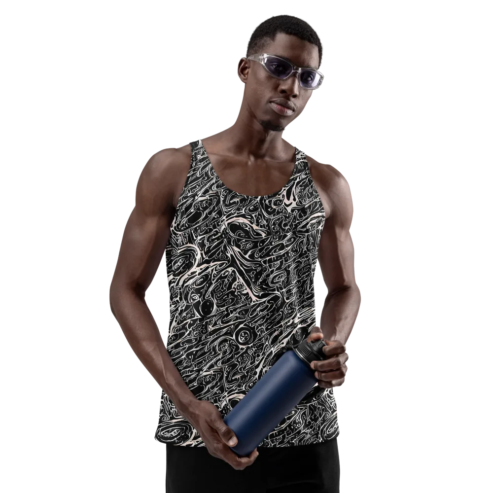 Ink Noir on Men's Tank Top — Front