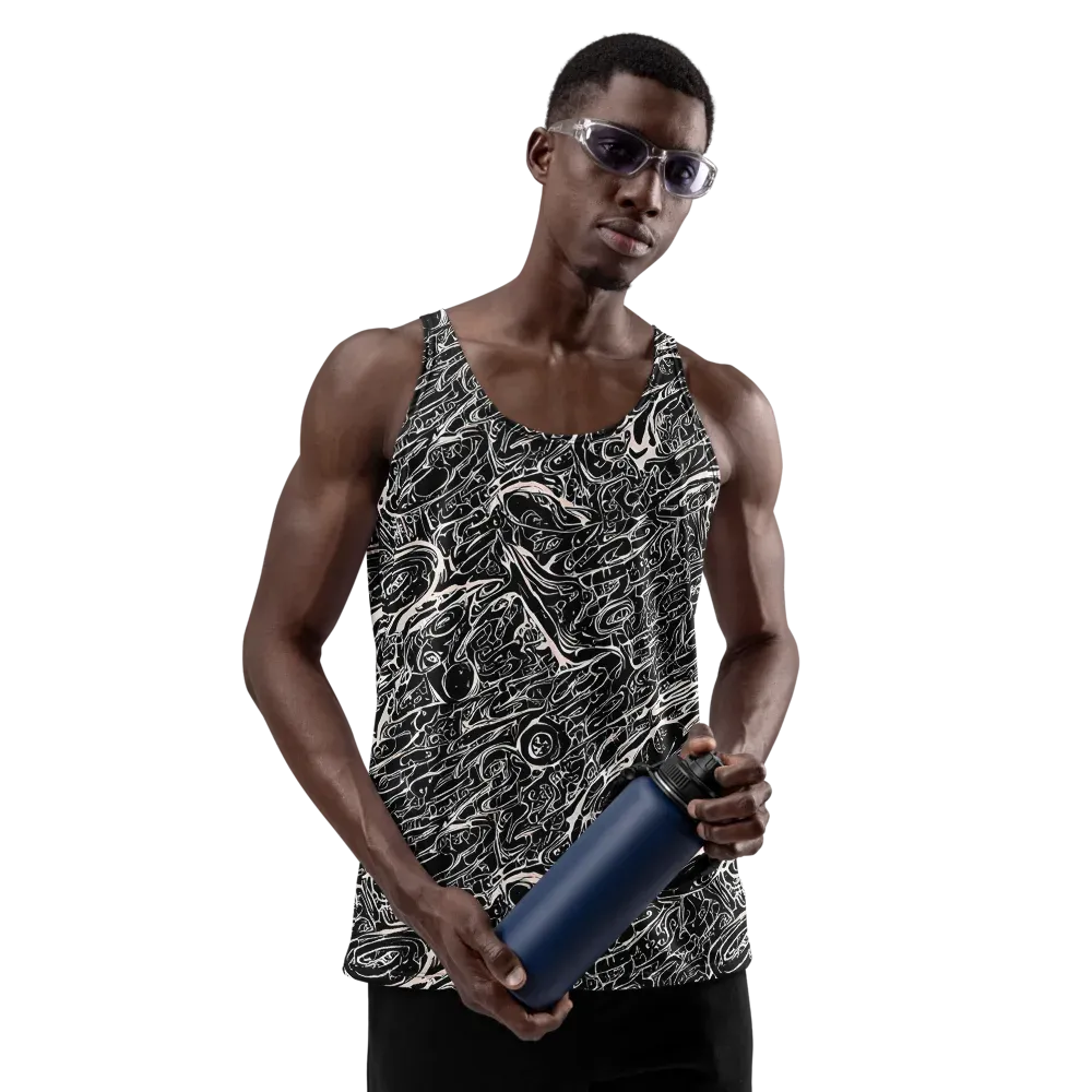 Ink Noir on Men's Tank Top — Front