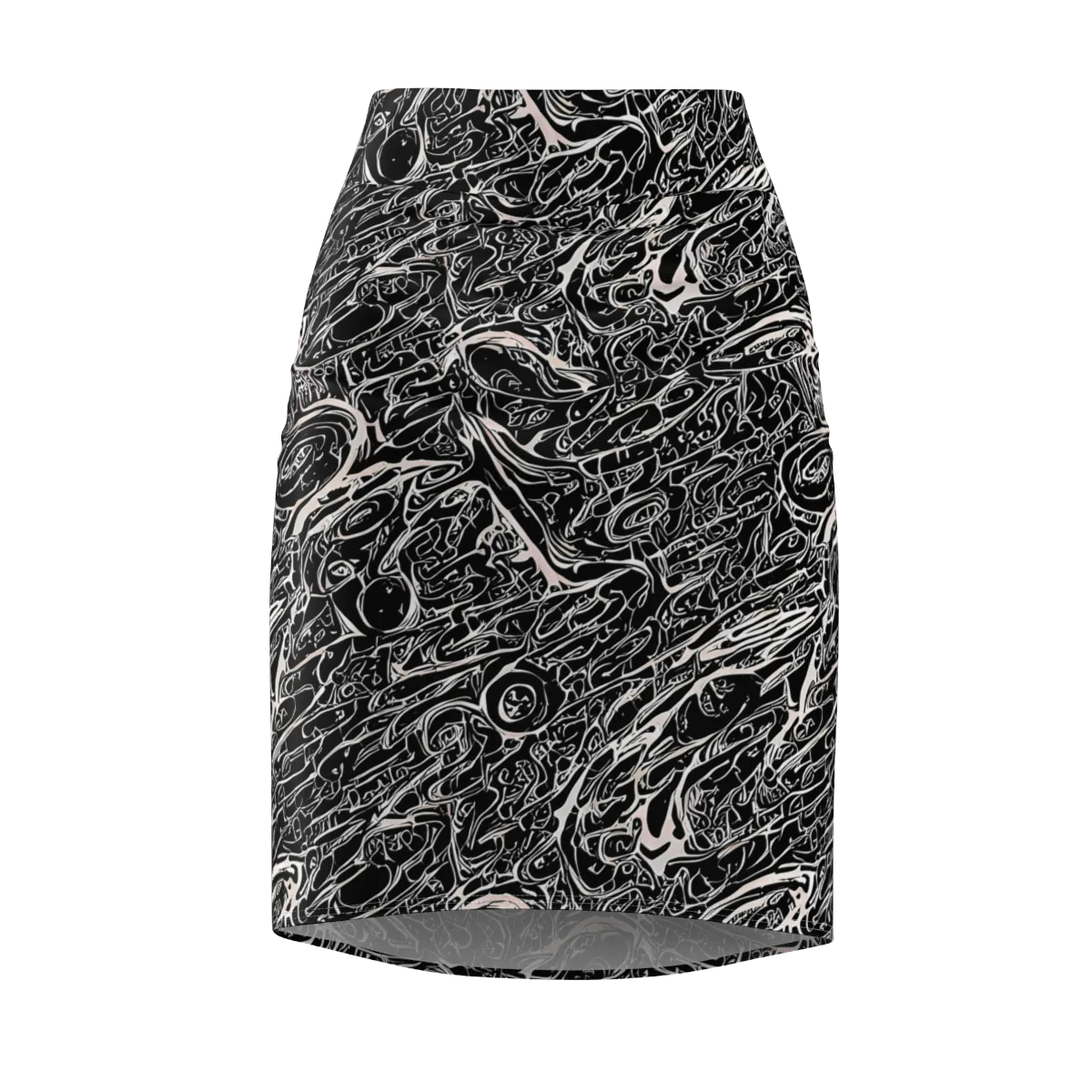 Ink Noir on Pencil Skirt — Front