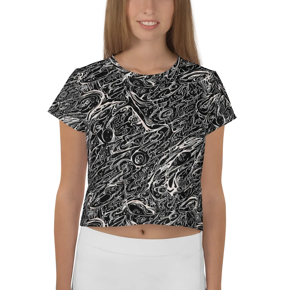 Ink Noir on Crop Tee — Front
