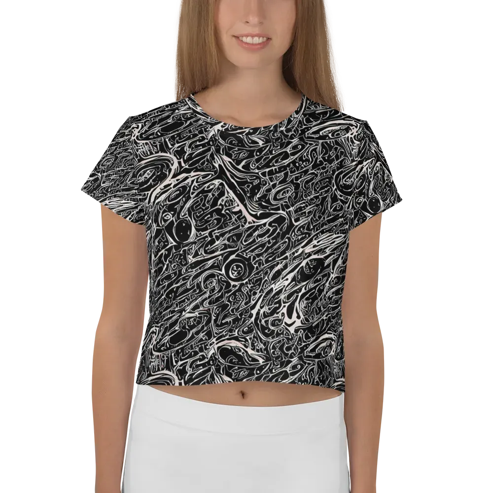 Ink Noir on Crop Tee — Front