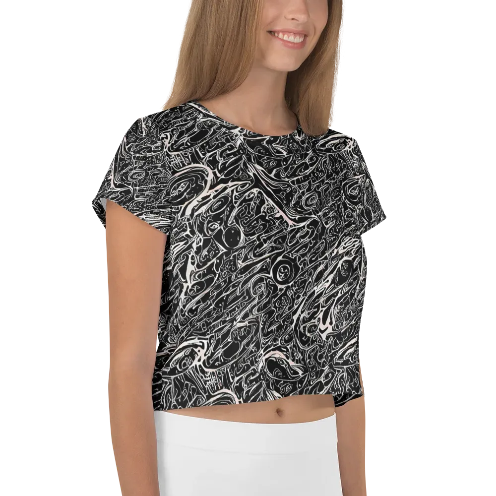 Ink Noir on Crop Tee — Right