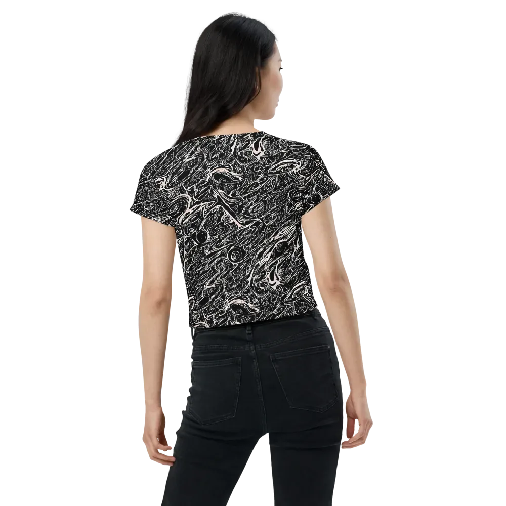 Ink Noir on Crop Tee — Back
