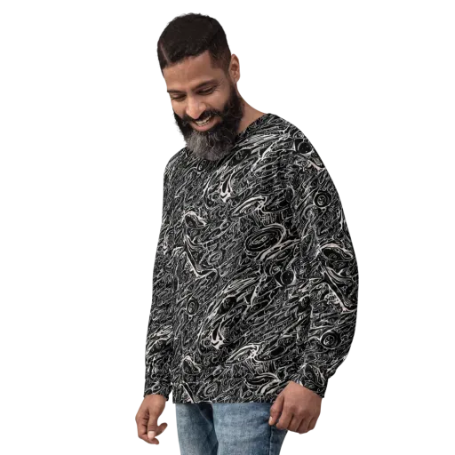 Ink Noir on a Sweatshirt