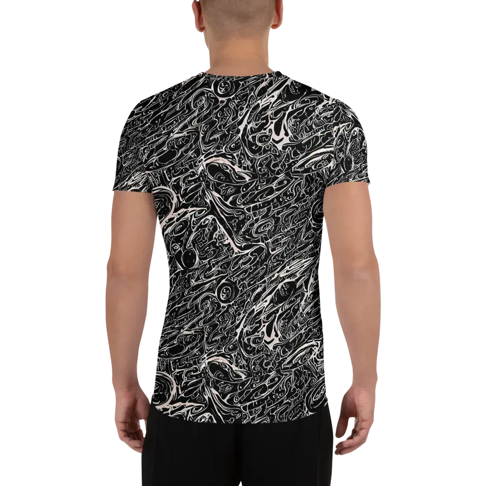 Ink Noir on Men's Athletic T-Shirt — Back